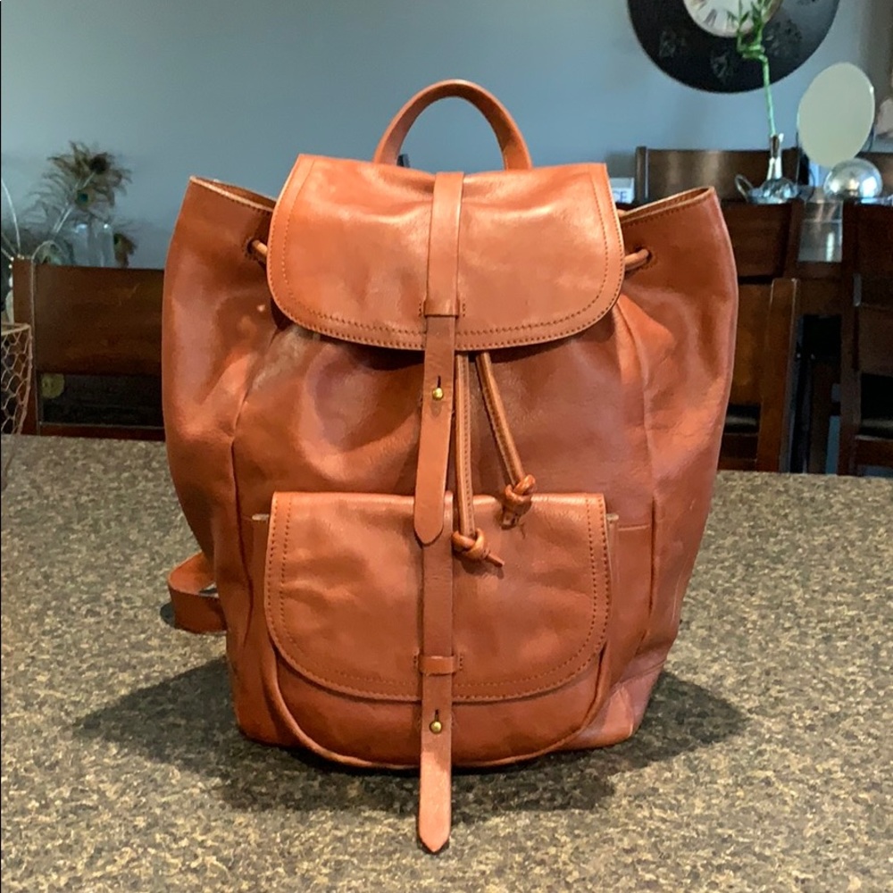 Madewell The Transport Rucksack English Saddle